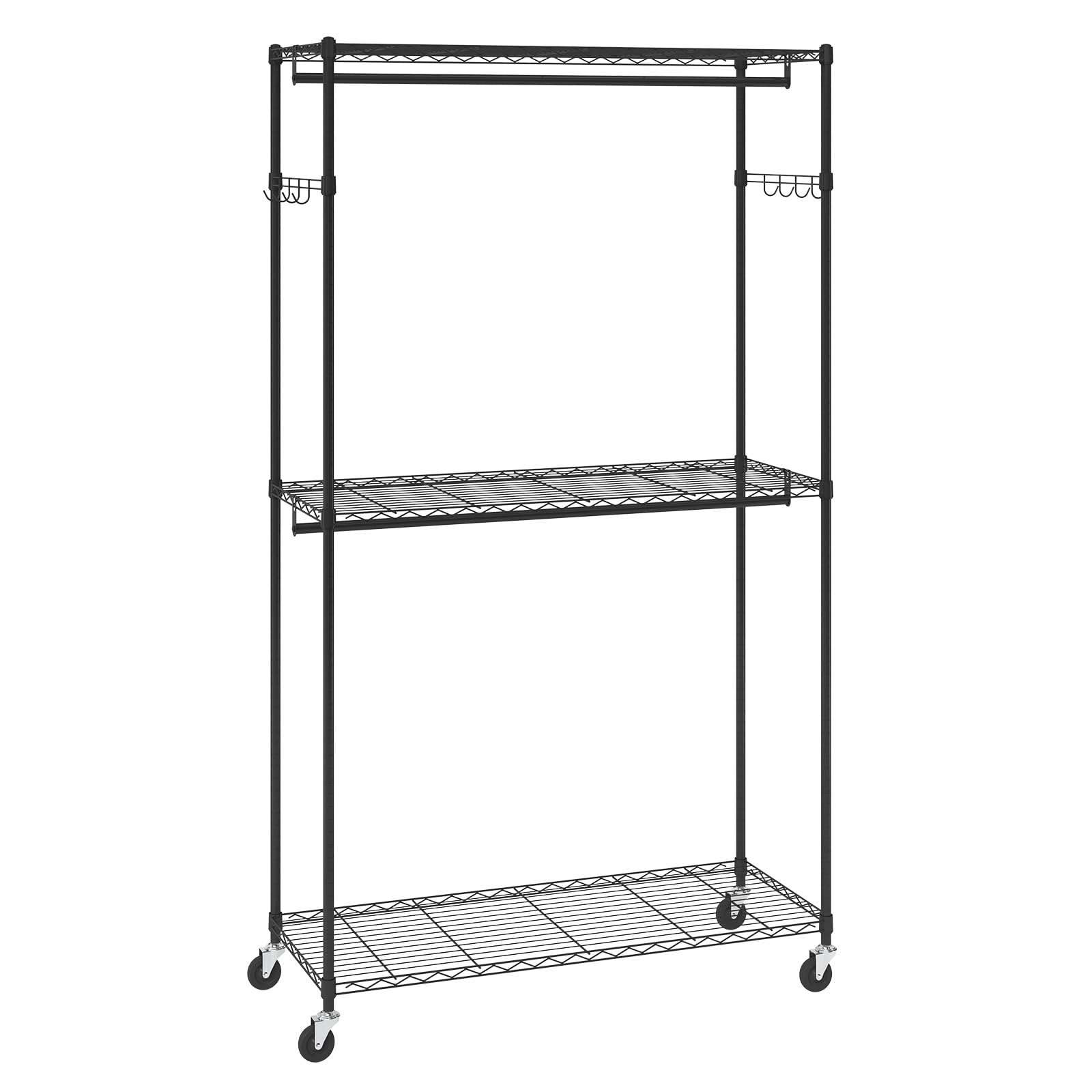 Amazon.com: VEVOR Heavy Duty Clothes Rack, Rolling Clothing